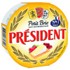 Сыр PRESIDENT Petit Brie мягкий с белой плесенью 60% 125 г